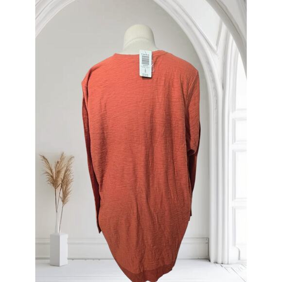 NWT Torrid Orange Slub Boyfriend Cardigan Sweater Pockets Plus Size: 5X (28) - Picture 3 of 4